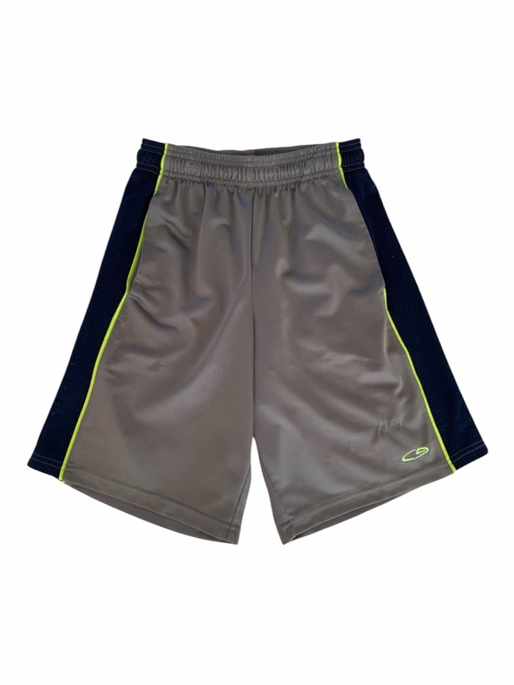 C9 Champion Boys Medium Gray Shorts 8 10 Pockets Drawstring Stripe